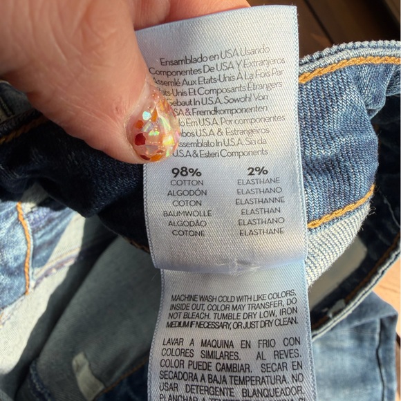 MOTHER Women's Blue Straight Jeans - Picture 6 of 9